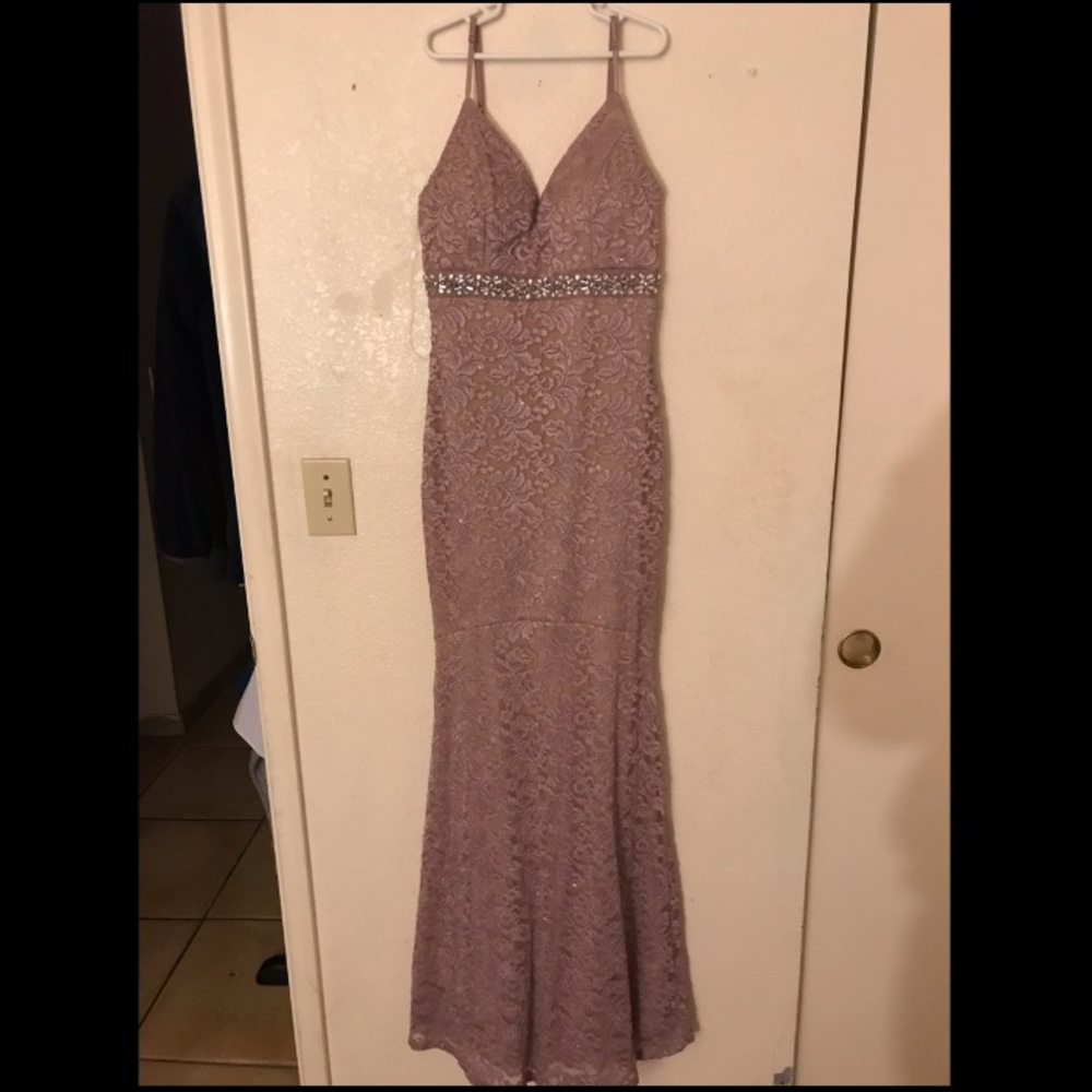Lavender lace dress
